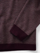 Newton Sweater Polo- Burgundy Birdseye Merino Taylor Stitch Sweaters