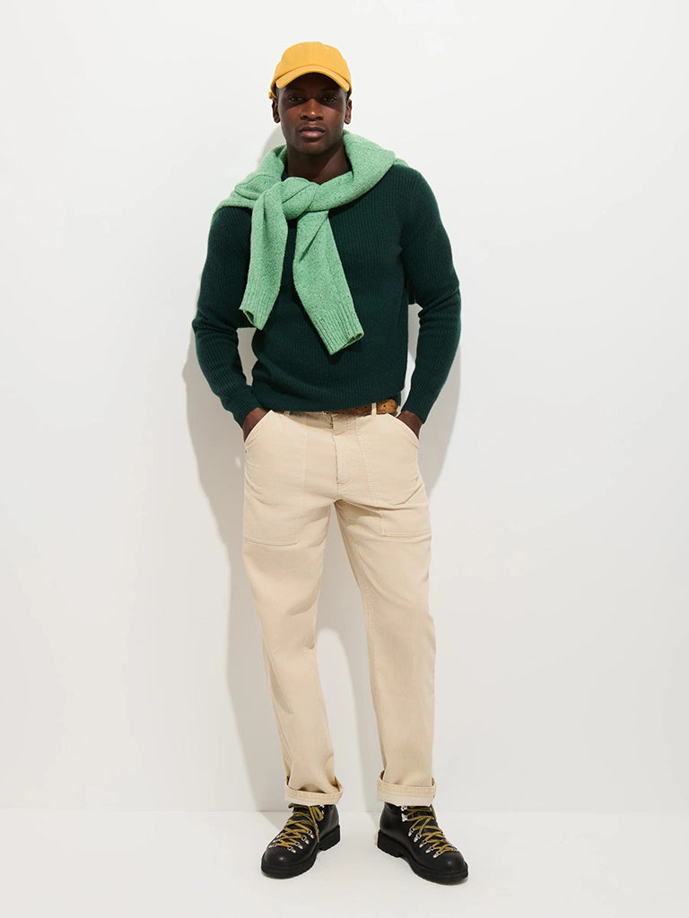 Jordan Sweater- Cypress Green Cashmere Alex Mill Sweaters