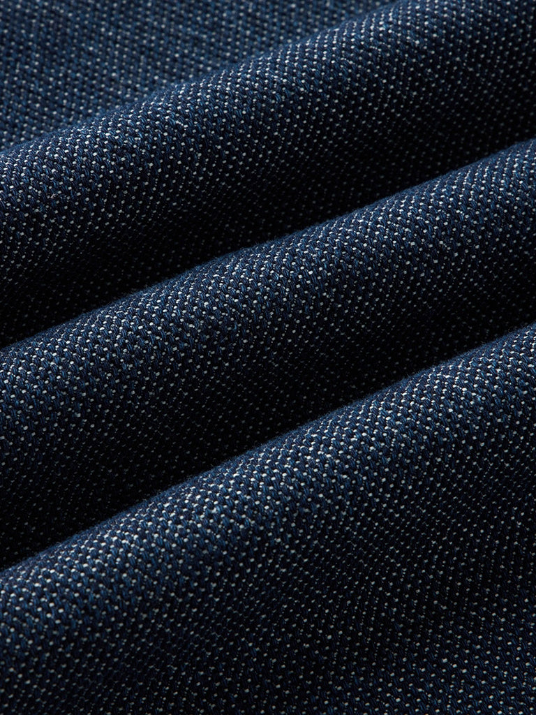 Jack Shirt- Rinsed Indigo Japanese Jacquard Dot Taylor Stitch Shirts