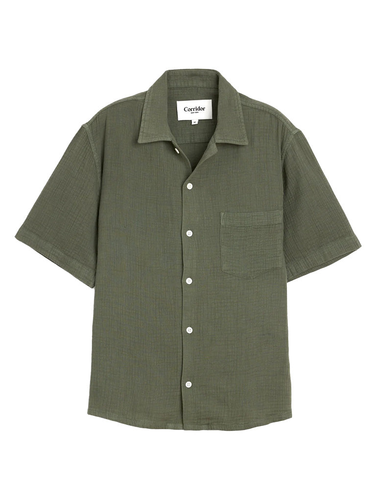 Corridor | Double Cloth SS Shirt- Army – Eames NW