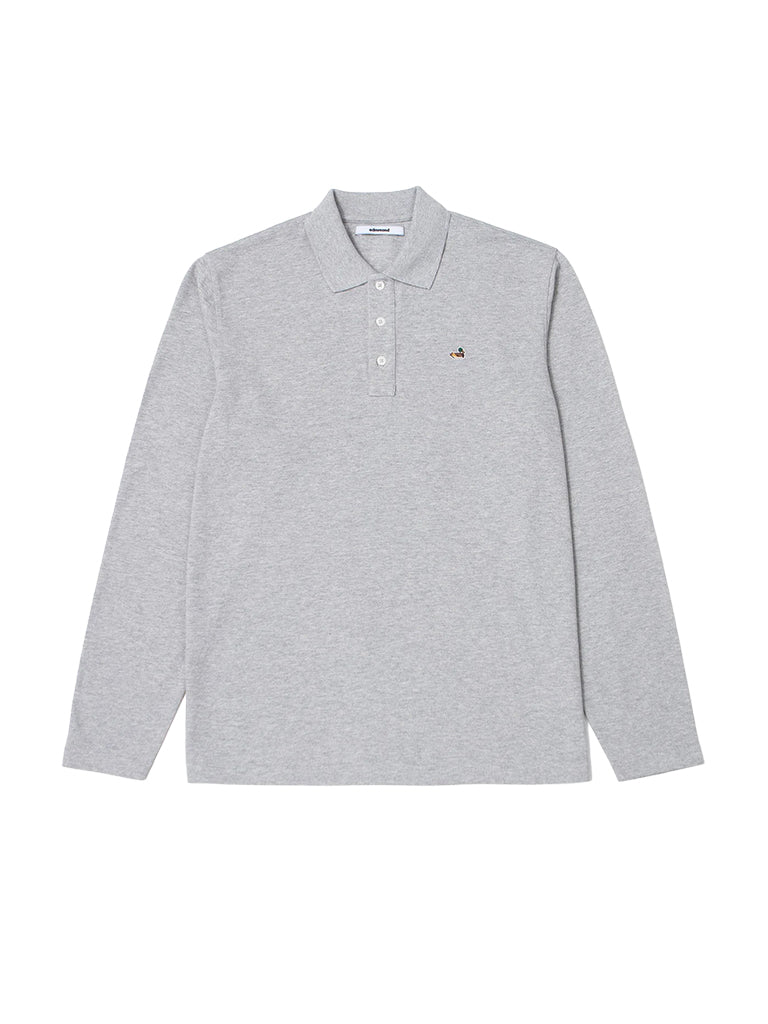 Duck Polo LS- Grey Melange Edmmond Studios Shirts