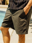 Scoop Short- Military Green Taslan Hiroshi KATO Shorts