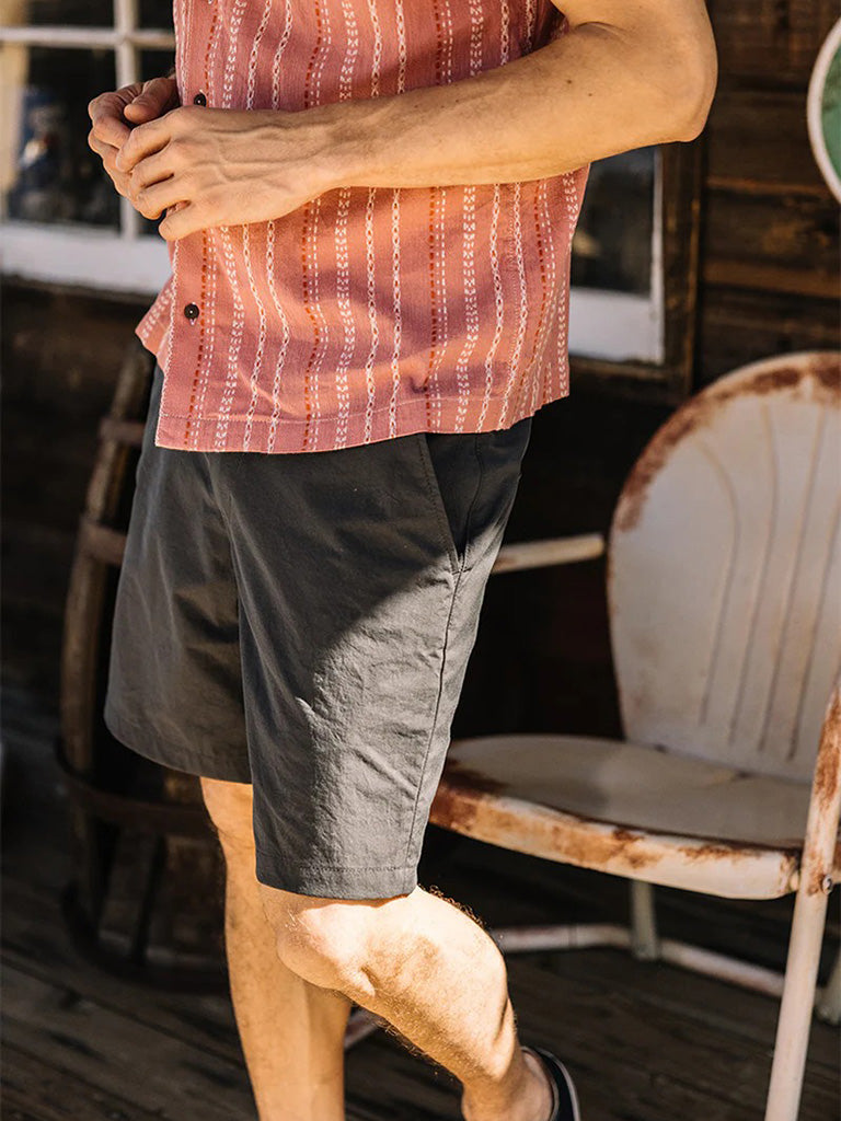 Scoop Short- Gray Taslan Hiroshi KATO Shorts