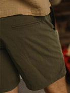Scoop Short- Military Green Taslan Hiroshi KATO Shorts