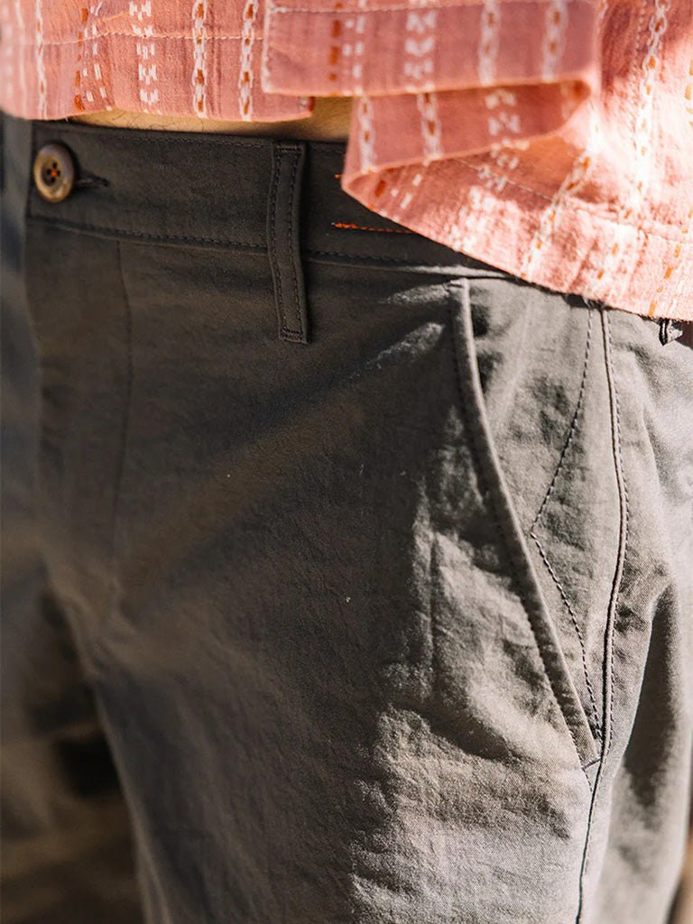 Scoop Short- Gray Taslan Hiroshi KATO Shorts