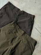 Scoop Short- Military Green Taslan Hiroshi KATO Shorts