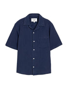 Double Cloth SS Shirt- Navy Corridor Shirts