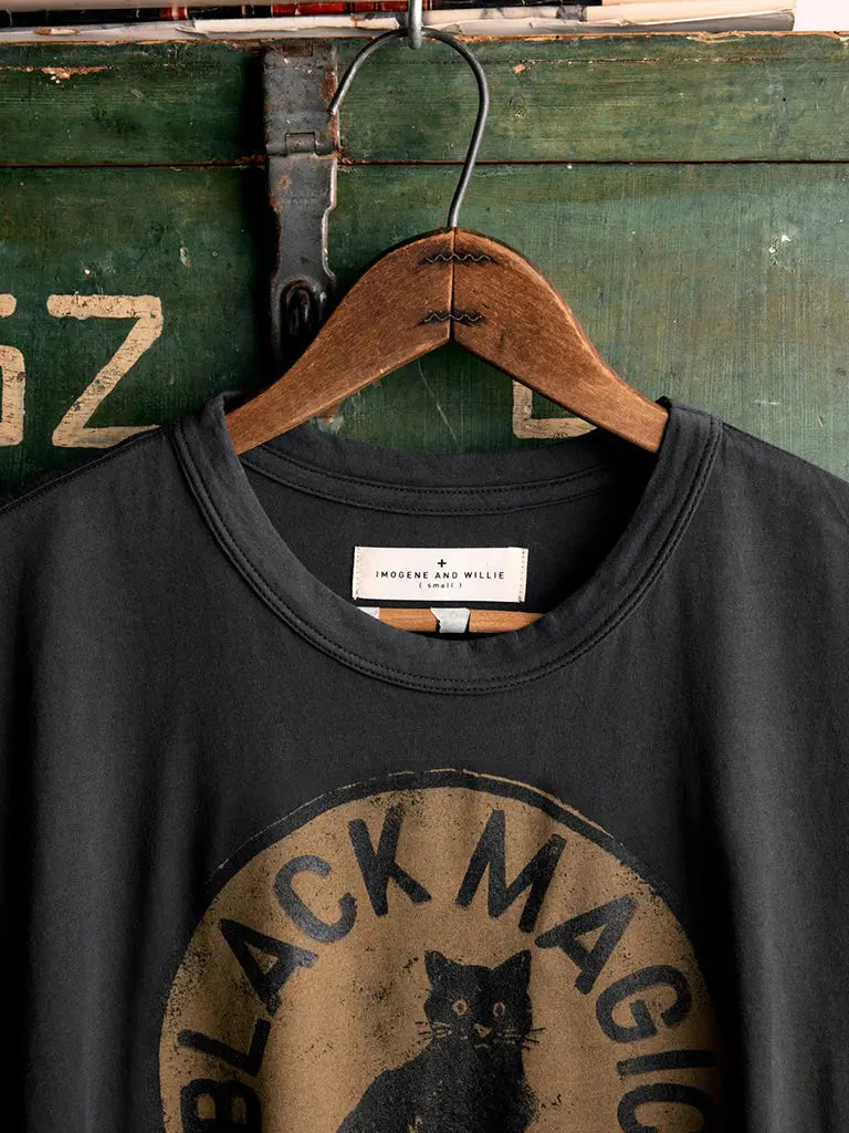 "Black Magic" Tee- Black Imogene + Willie Tee Shirts