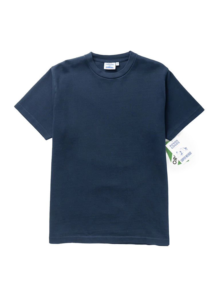 Super Weight Tee- Navy Blue Power Goods Tee Shirts