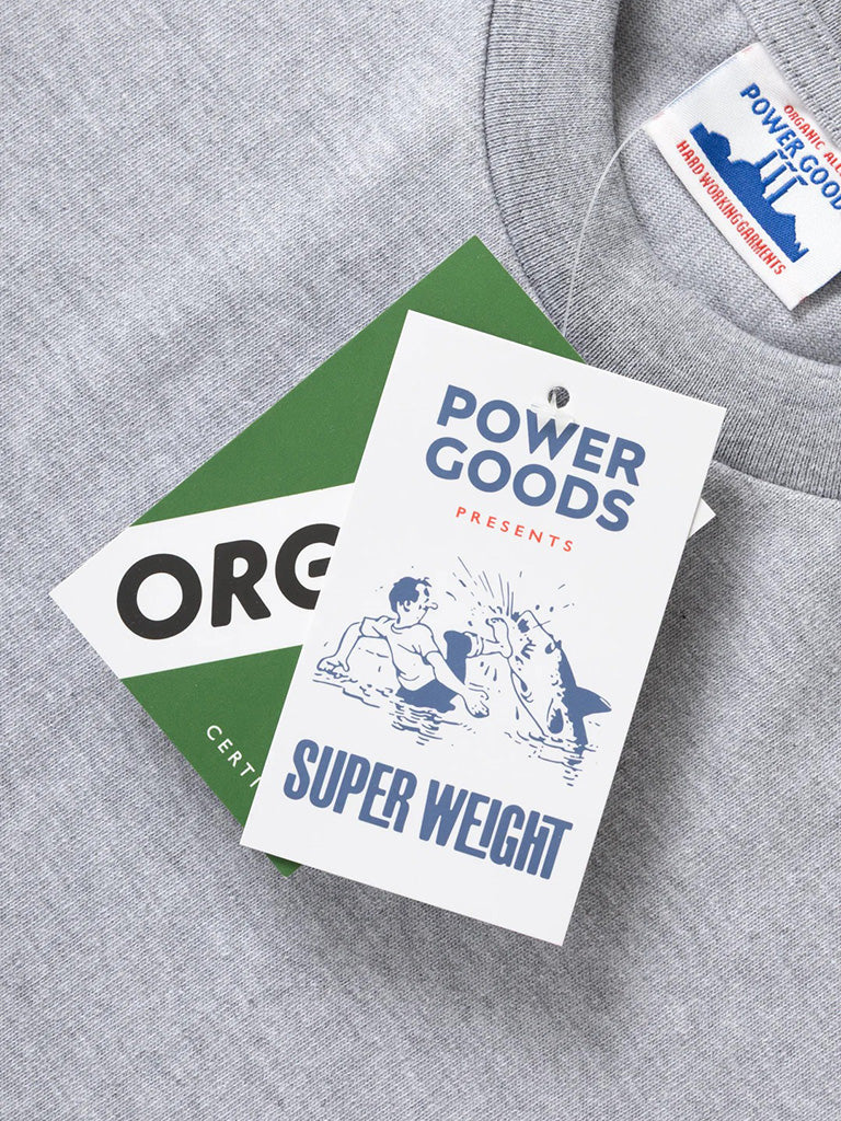 Super Weight Tee- Heather Grey Power Goods Tee Shirts