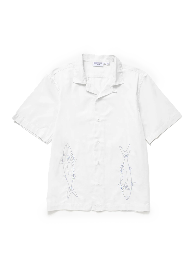 Mackerel Shirt- White Service Works Shirts