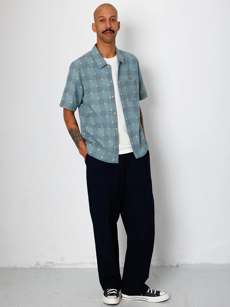 Gabe Shirt- Blue/Yellow Check Folk Shirts