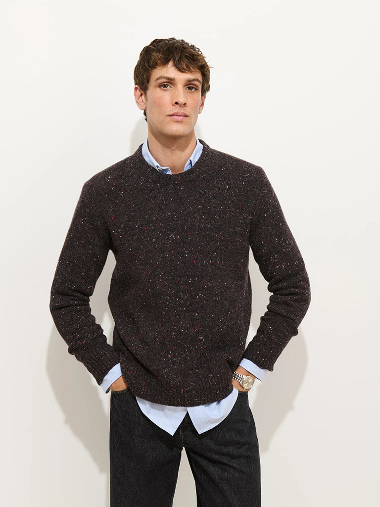 Donegal Crewneck- Pinot Noir Alex Mill Sweaters