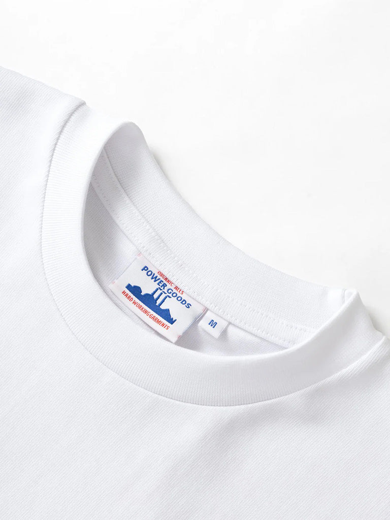 Super Weight Tee- White Power Goods Tee Shirts