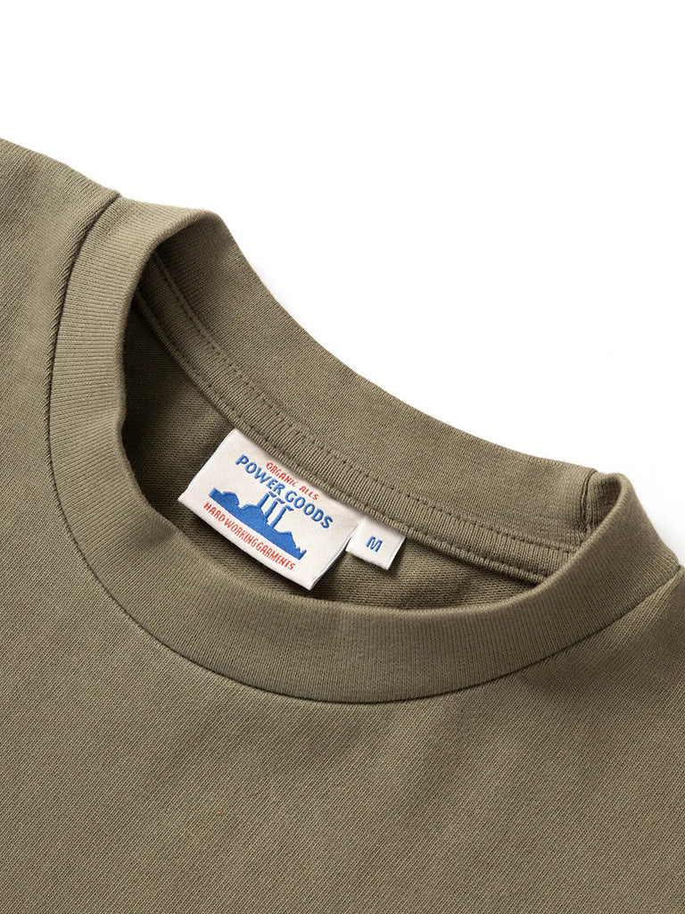 Super Weight Tee- Olive Power Goods Tee Shirts