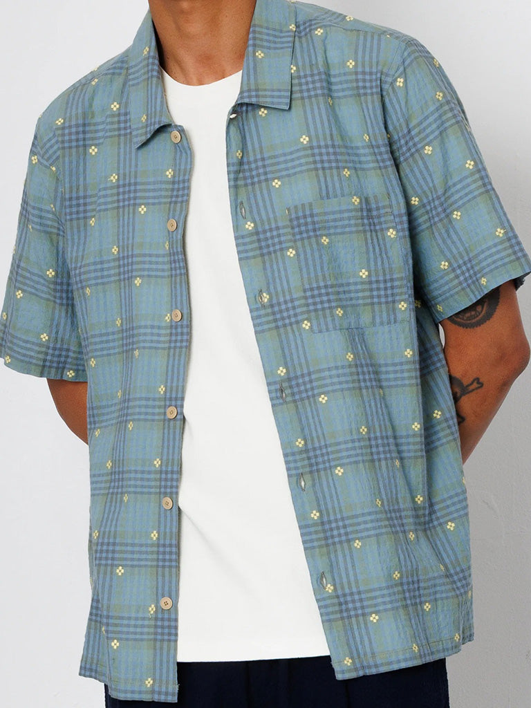 Gabe Shirt- Blue/Yellow Check Folk Shirts