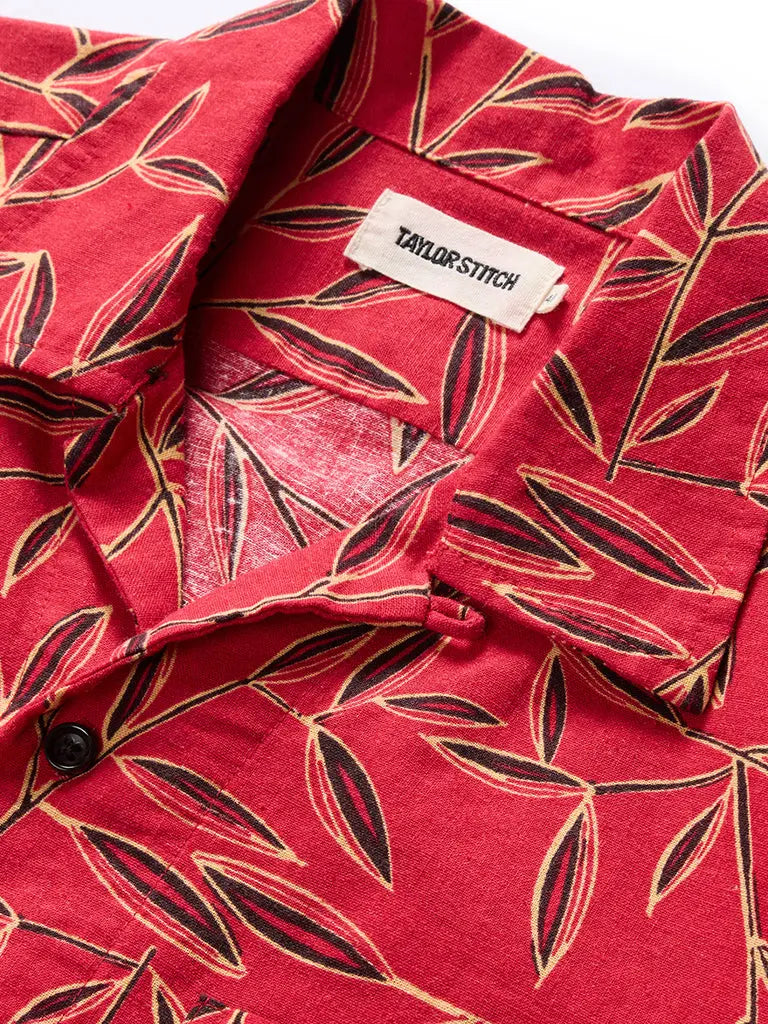 Short Sleeve Hawthorne Shirt- Scarlet Thatch
