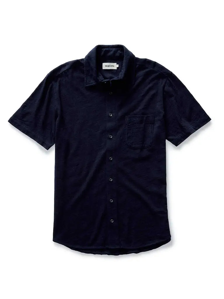 Short Sleeve California Shirt- Rinsed Indigo Taylor Stitch