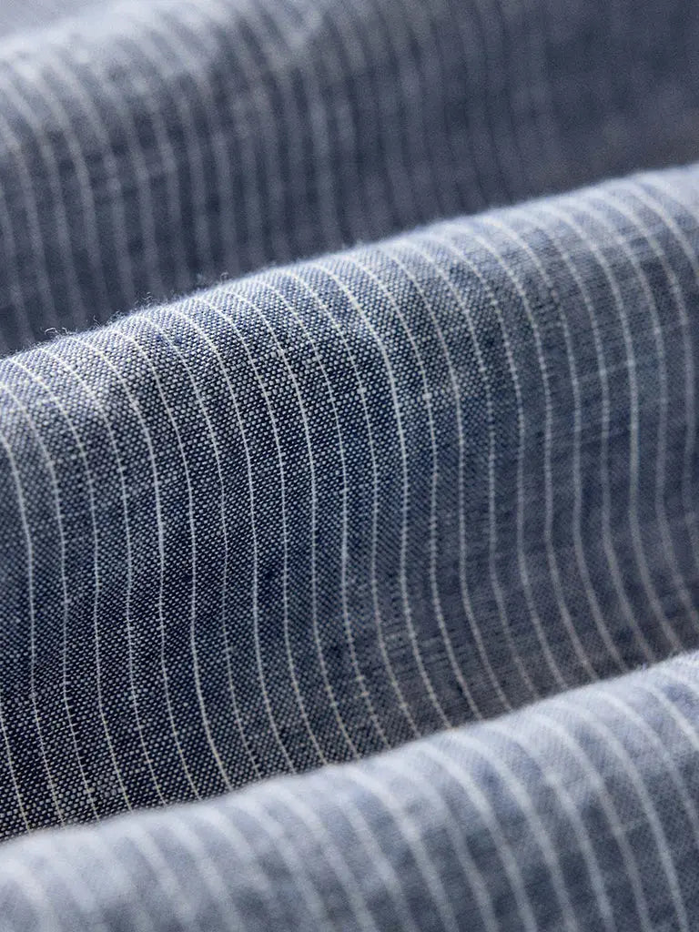 Jack Shirt- Sky Stripe Linen Taylor Stitch