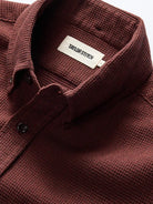 Jack Shirt- Burgundy Waffle Taylor Stitch