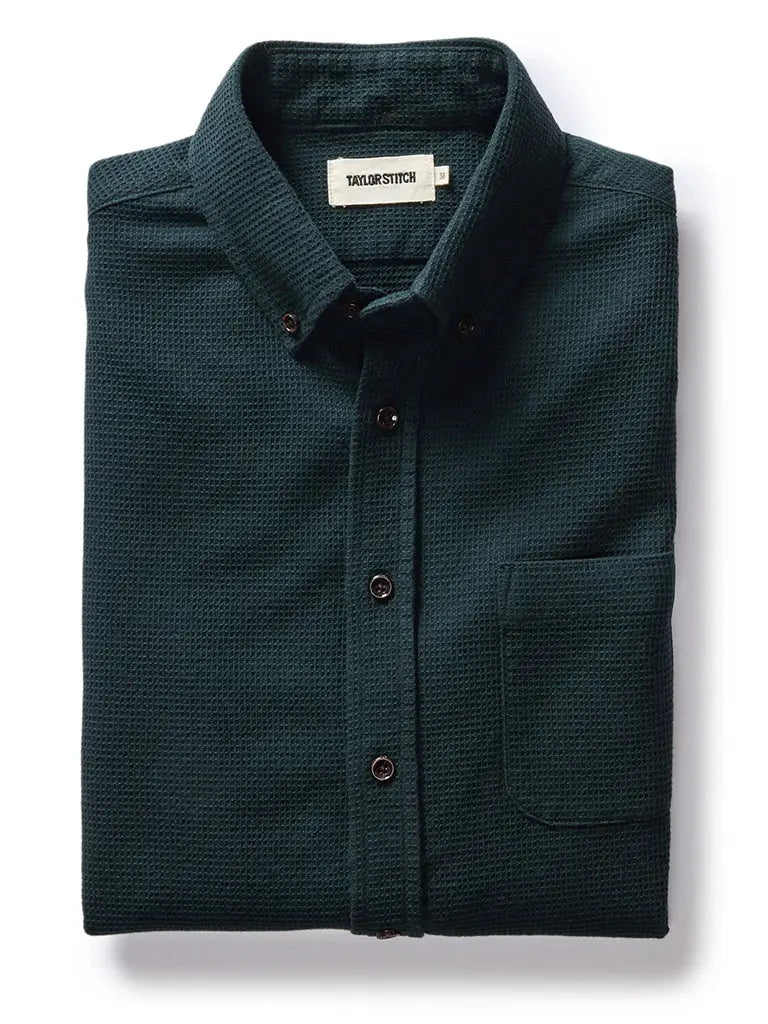 Jack Shirt- Forest Waffle Taylor Stitch