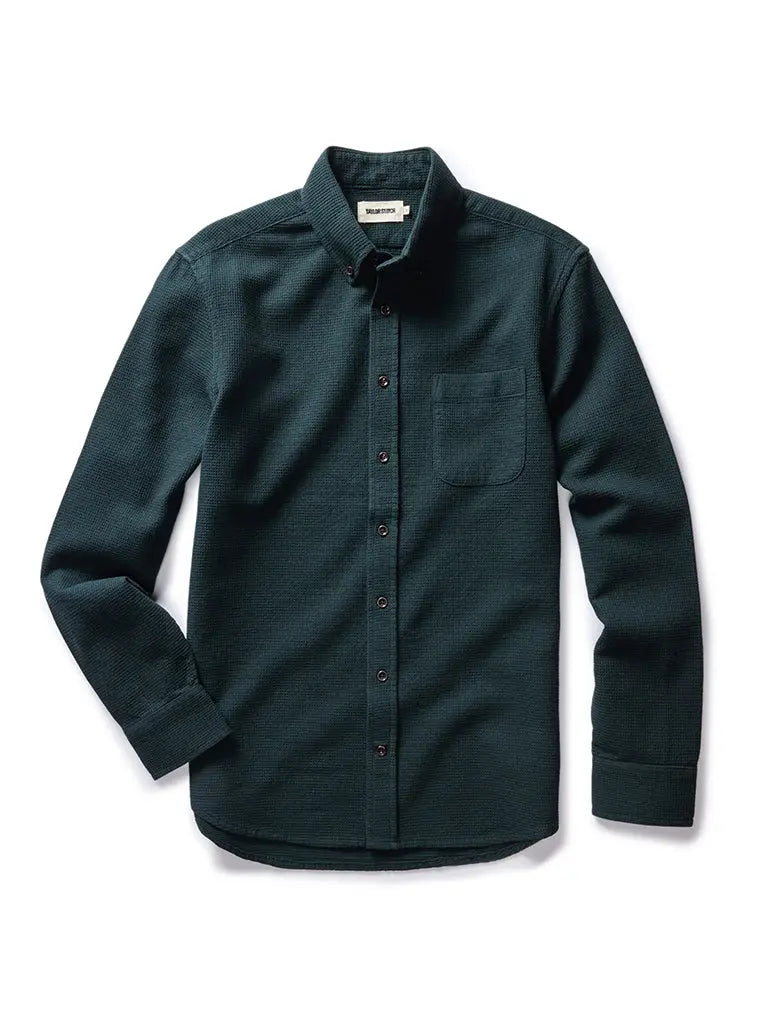 Jack Shirt- Forest Waffle Taylor Stitch