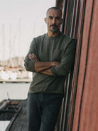 Long Sleeve Shop Tee- Army Twist Taylor Stitch Tee Shirts