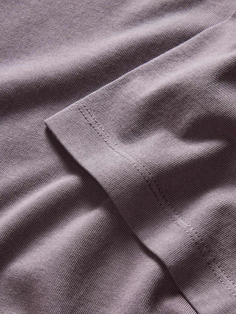 Organic Cotton Tee- Dried Plum - Eames NW