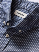 Jack Shirt- Rinsed Indigo Stripe Taylor Stitch