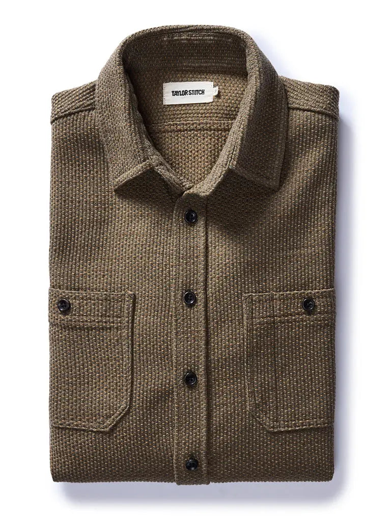 Utility Shirt- Cypress Sashiko Taylor Stitch