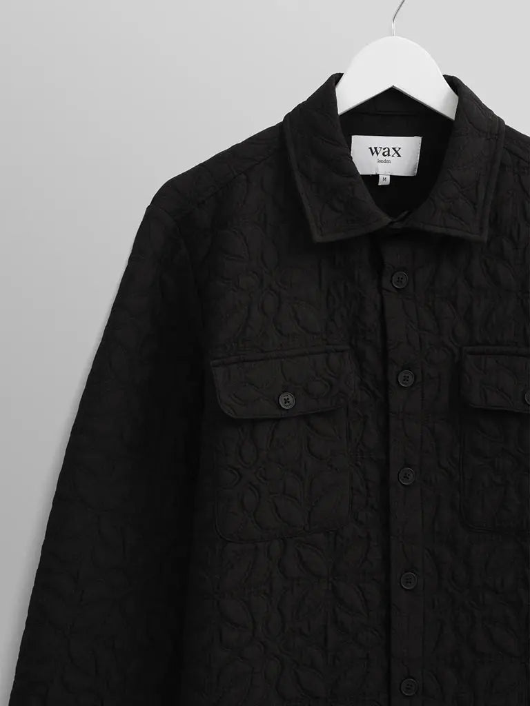 Lomond Overshirt- Black Petal Wax London