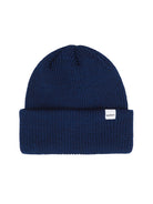Merino Wool 1x1 Knit Beanie- Navy Druthers Hats