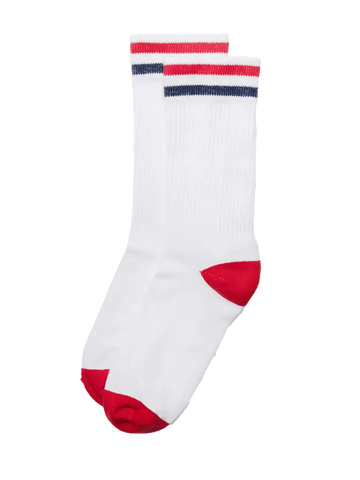 Kennedy Luxe Athletic Sock- Classic White