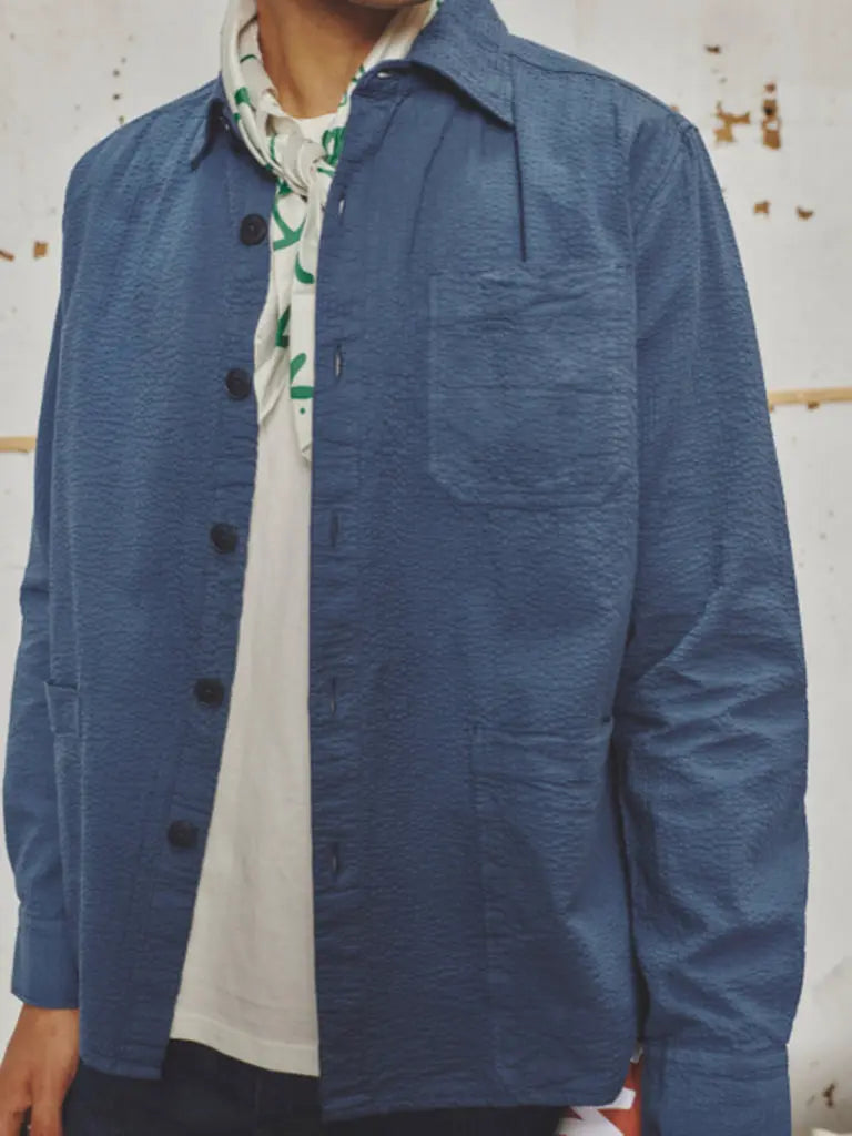 Coban Overshirt- Navy Le Mont St Michel