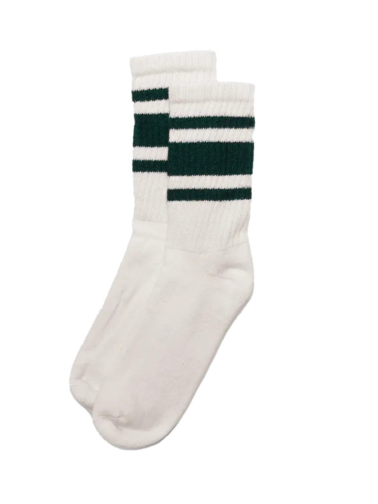 Mono Stripe Sock- Forest Green