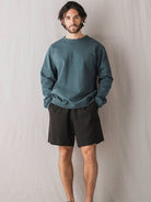 Dotsume Rib Long Sleeve Tee- Cloudy Green Jackman Tee Shirts