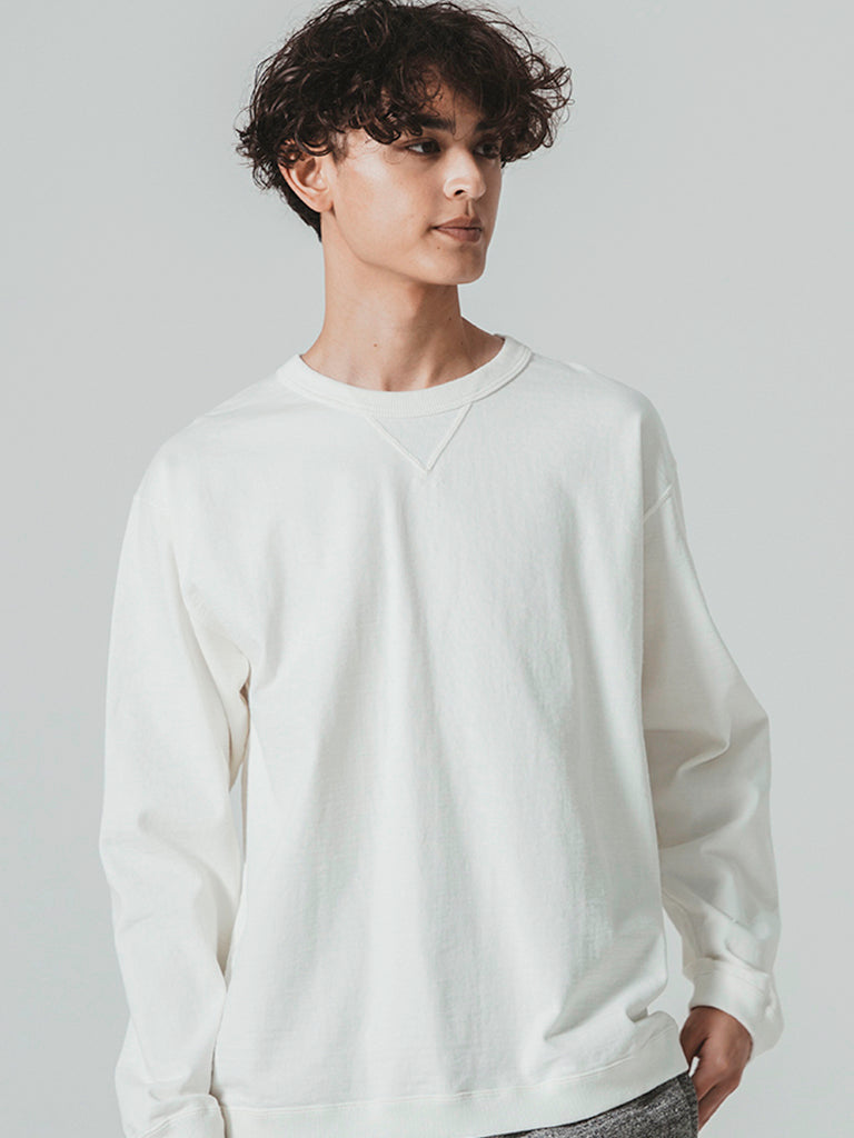 Jackman | Dotsume Rib Long Sleeve Tee- Off White – Eames NW