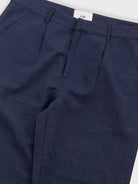 Signal Pant- Dark Navy Slub Linen Folk Pants