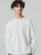 Dotsume Rib Long Sleeve Tee- Off White Jackman Tee Shirts