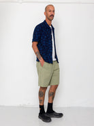Gabe Shirt- Indigo Irregular Dot Folk Shirts