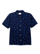 Gabe Shirt- Indigo Irregular Dot Folk Shirts