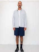 Easy Fit Shirt- Soft Blue Mini Check Folk Shirts