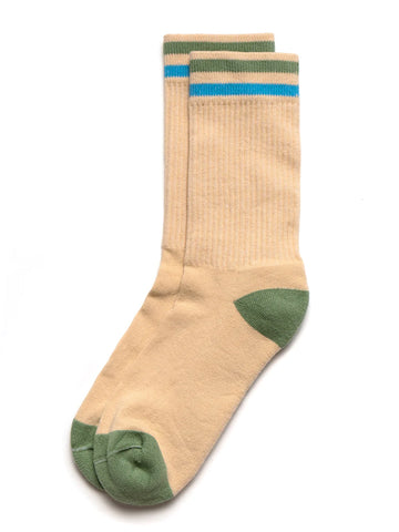 Kennedy Luxe Athletic Sock- Khaki