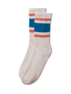 Retro Stripe Sock-Tile/Coral American Trench