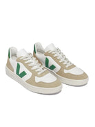 V-10 Chromefree Leather- White/Emeraude/Sahara - Eames NW