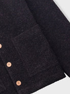 Pocket Cardigan- Charcoal Wool Folk Sweaters
