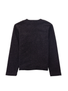 Pocket Cardigan- Charcoal Wool Folk Sweaters
