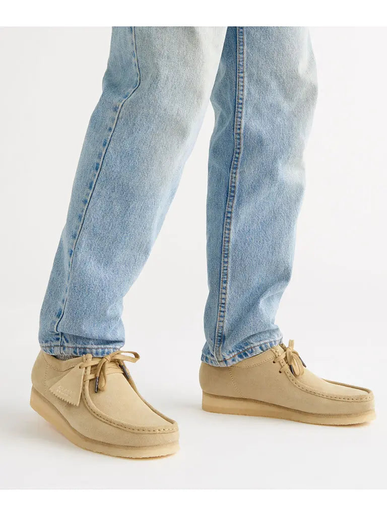 Clarks suede shop wallabees