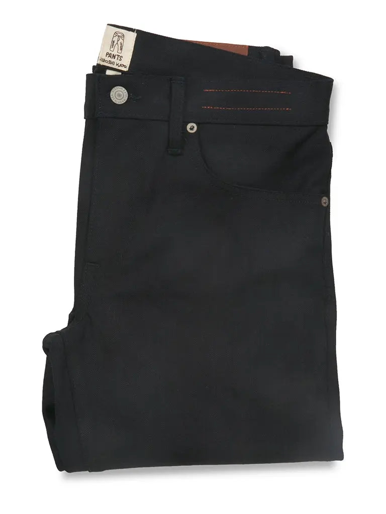 The Pen Slim 10.5oz Raw Stretch Selvedge- Black - Hiroshi The Pen Slim 10.5oz Raw Stretch Selvedge- Black - Hiroshi