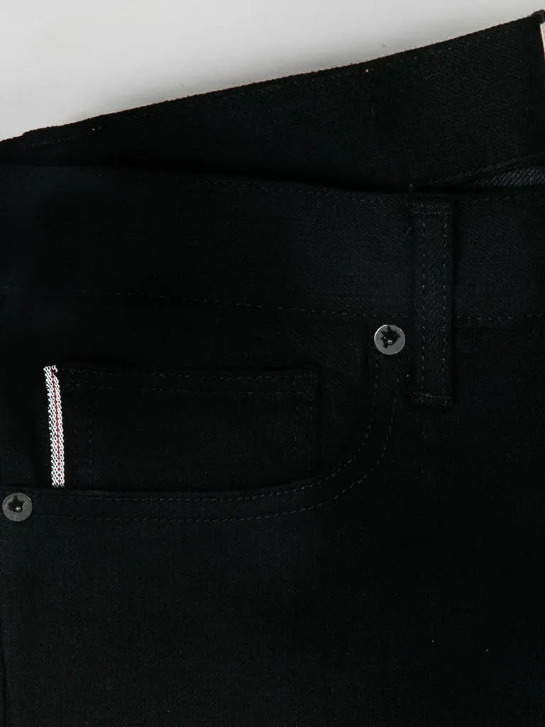 The Pen Slim 10.5oz Raw Stretch Selvedge- Black - Eames NW